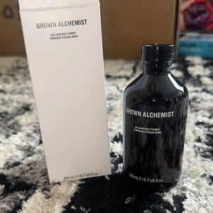 Grown Alchemist Black Balancing Toner Bottle with White Box
